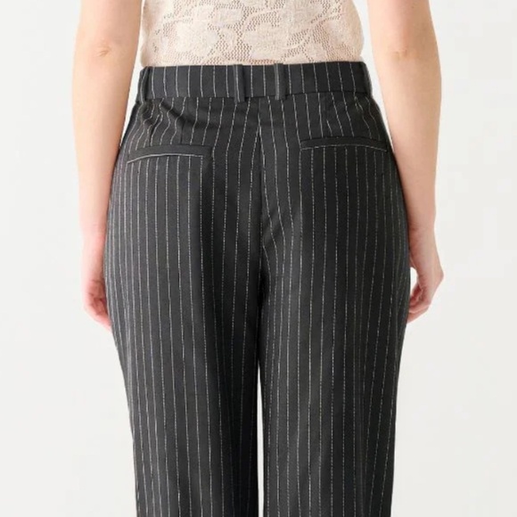 Marc Cain Women’s Dress Pants Pinstripe Metallic Linen Viscose blend Pockets 12 - Picture 2 of 14